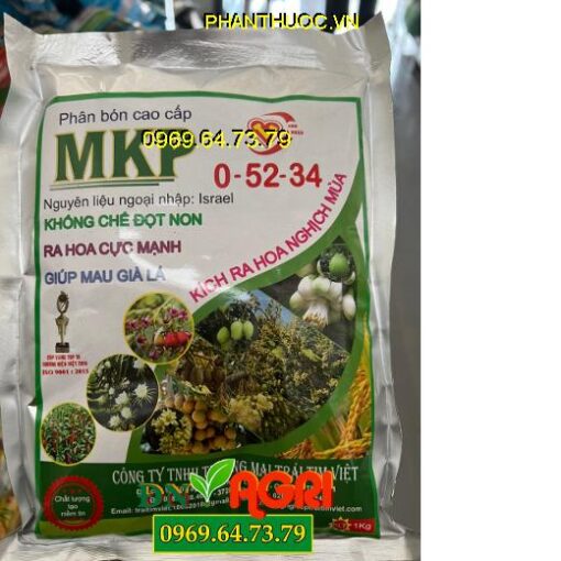 MKP 0-52-34- Khống Chế Đọt Non, Ra Hoa Cực Mạnh, Giúp Lá Mau Già