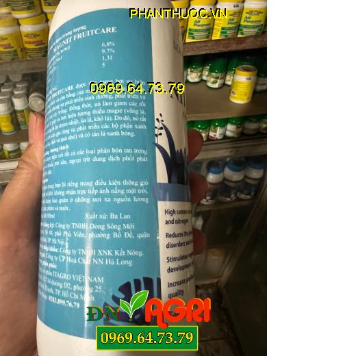 NITRO MAG MAGNIT FRUITCARE – Cung Cấp Dinh Dưỡng Nitơ Và Magie Cho Rau, Quả, Dây Leo, Hoa, Cỏ Và Cây Cảnh.