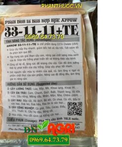 NPK ARROW 33-11-11+TE- Giúp Cây Hấp Thụ Dinh Dưỡng Nhanh, Kháng Sâu Bệnh