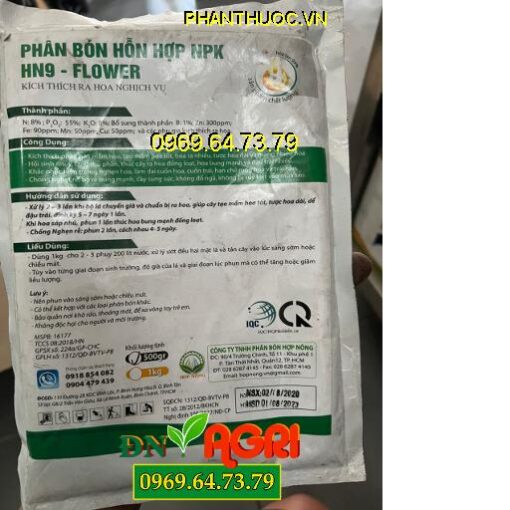 NPK HN9 FLOWER VỌT HOA XOÀI – Kích Ra Hoa Nghịch Vụ, Chống Nghẹn Rễ, Bộ Rễ Bung Mạnh, Cây Sung Sức