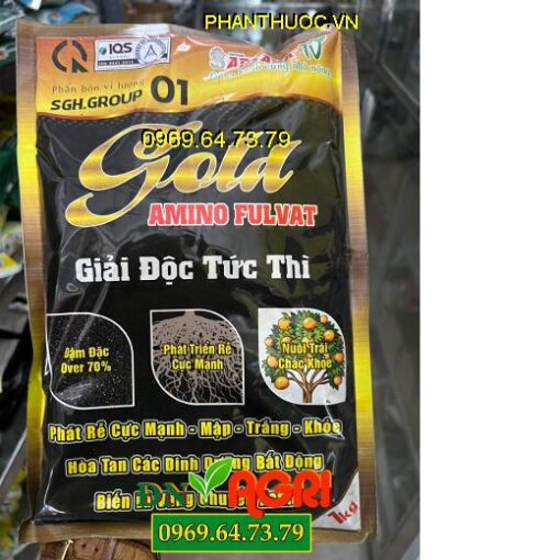 SGH.GRUOP 01 GOLD AMINO FULVAT- Ra Rễ Mạnh, Xanh Lá, Nuôi Trái