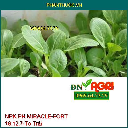 NPK PH MIRACLE-FORT 16.12.7-Ngăn Nghẽn Đòng, To Trái, Chắc Cuốn, Chống Rụng Trái