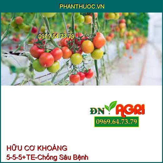 HỮU CƠ KHOÁNG 5-5-5+TE-Chịu Ngập Hạn, Chống Sâu Bệnh, Cải Tạo Phì Nhiêu Đất