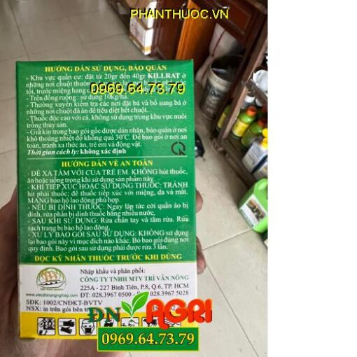 KILLRAT 0.005 WAX BLOCK- Thuốc Diệt Chuột Cực Kì Hiệu Quả