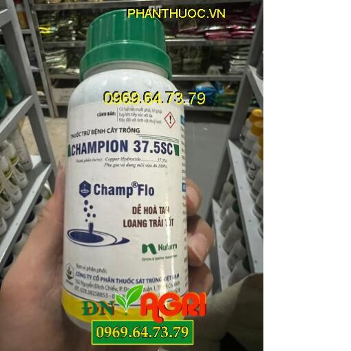 CHAMPION 37.5SC – Đặc Trị Nấm Bệnh Tảo Đỏ Trên Cây Cà Phê, Đốm Rong Chết Chậm Trên Hồ Tiêu