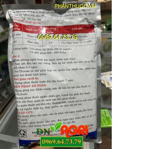 PRO TRIRAM 80WG – Đặc Trị Thán Thư, Mốc Sương Mai, Chạy Dây