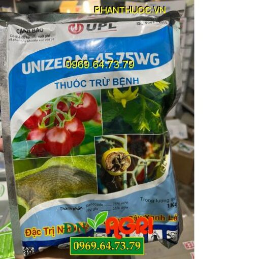 UNIZEB M-45 75WG – Đặc Trị Nấm Bệnh, Thán Thư, Tuyến Trùng, Sương Mai, Bệnh Đốm Vòng Hại Cà Chua