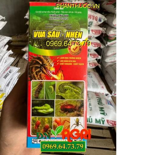 APENSUS 500SC VUA SÂU NHỆN – Đặc Trị Nhện Lông Nhung Trên Vải, Sâu Đất, Sâu Đen, Sâu Tơ, Sâu Xanh Da Láng, Sâu Hành