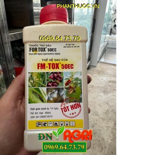 FORTOX 50EC – ĐẶC TRỊ CÁC LOẠI SÂU HẠI CHO CÂY 450ML