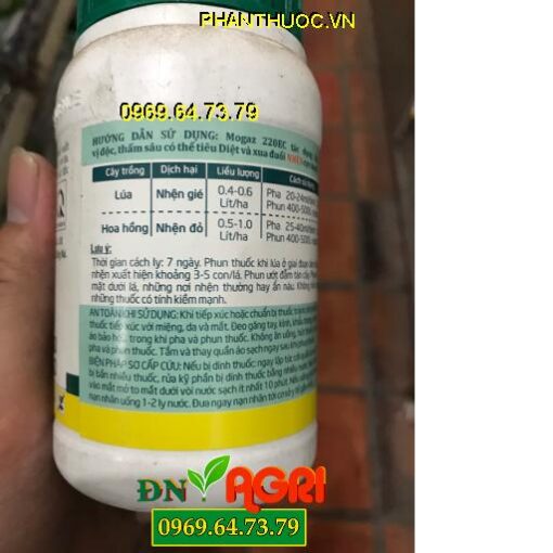 THUỐC TRỪ SÂU MOGAZ 220EC – ĐẶC TRỊ NHỆN ĐỎ, NHỆN GIÉ ẤU TRÙNG TRỨNG HẠI CÂY