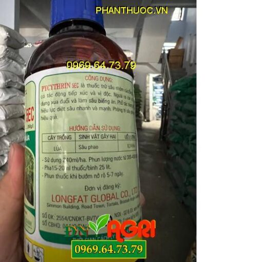 THUỐC TRỪ SÂU PYCYTHRIN 5EC – ĐẶC TRỊ CÁC LOẠI SÂU HẠI CÂY TRỒNG