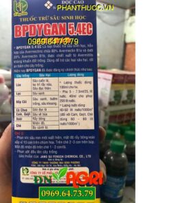 BPDYGAN 5.4EC- Trừ Các Loại Sâu Hại, Sâu Cuốn Lá, Nhện Đỏ