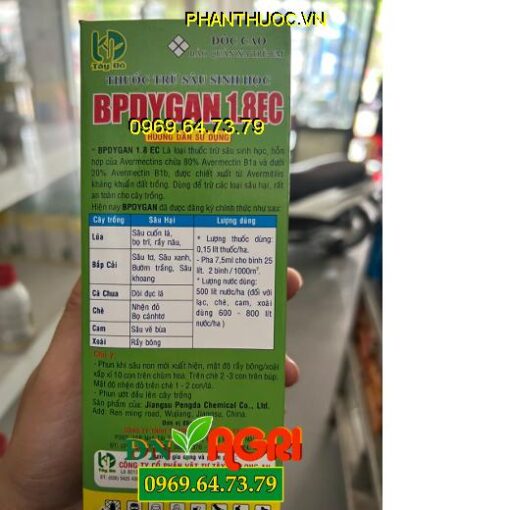 BPDYGAN 1.8EC – Thuốc Trừ Sâu Sinh Học, Diệt Trừ Các Loại Sâu Gây Hại