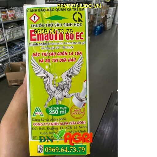 EMATIN 60EC – Đặc Trị Sâu Cuốn Lá, Bọ Trĩ, Sâu Xanh