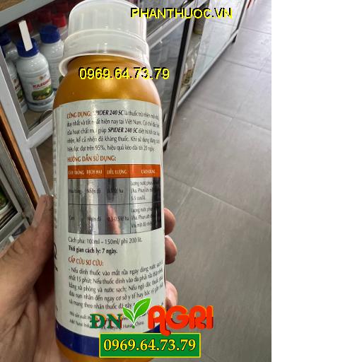 SPIDER 240SC – BỌ RÙA ĐỎ THUỐC NHỆN MỚI NHẤT HIỆN NAY 200ML