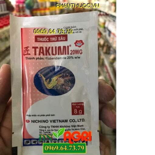 TAKUMI 20WG -Diệt Các Loại Sâu Miệng Nhai – Bộ Cánh Vẩy -Sâu Khó Trị