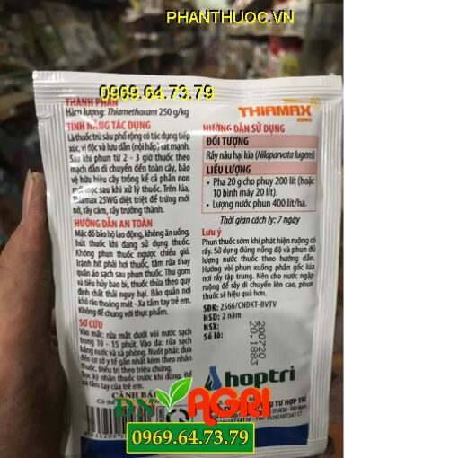 THIAMAX 25WG – THUỐC TRỪ SÂU, RẦY NÂU HẠI LÚA