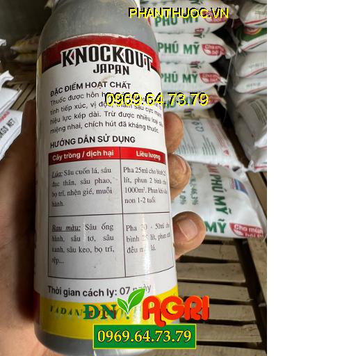 TRIA 12SC KNOCKOUT – Đặc Trị Sâu Cuốn Lá, Sâu Đục Thân, Sâu Phao, Bọ Trĩ, Nhện Gié, Muỗi Hành