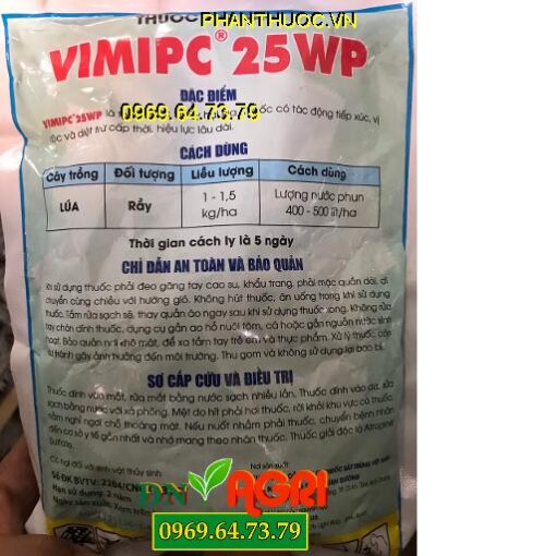 THUỐC TRỪ SÂU VIMICPC 25WP – ĐẶC TRỊ RẦY NÂU HẠI LÚA,RẦY RỆP HẠI CÂY TRỒNG