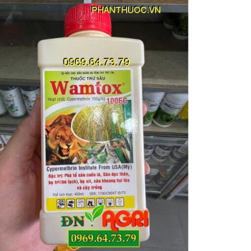 WAMTOX 100EC – Sâu Đục Thân Hại Lúa, Bọ Trĩ , Bọ Xít , Bọ Xít Muỗi Hại Điều