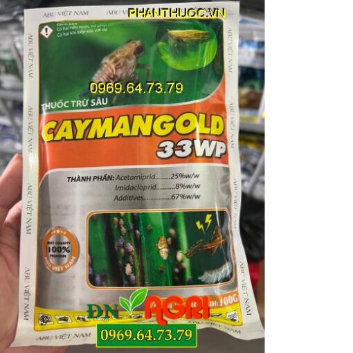 CAYMANGOLD 33WP – Đặc Trị Rầy Nâu Hại Lúa,Sâu Đục Thân, Nhện Đỏ