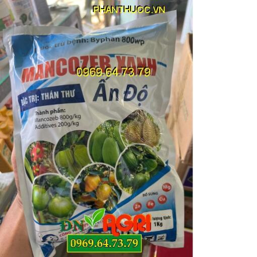 THUỐC TRỪ BỆNH BYPHAN 800WP MANCOZEB XANH – Đặc Trị Thán Thư TRên Cây Trồng