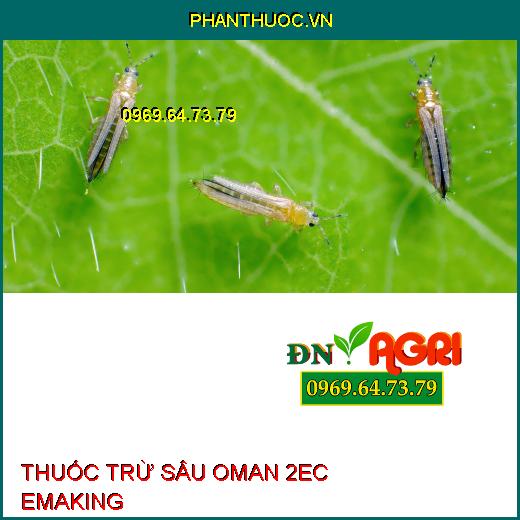 THUỐC TRỪ SÂU OMAN 2EC EMAKING – Đặc Trị Bọ Trĩ, Sâu Tơ, Sâu Xanh, Bướm Trắng, Sâu Cuốn Lá, Nhện Đỏ, Sâu Xanh Da Láng, Sâu Khoa