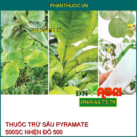 THUỐC TRỪ SÂU PYRAMATE 500SC NHỆN ĐỎ 500 – Đặc Trị Nhện Đỏ, Nhện Vàng, Nhện Trắng, Nhện Gié, Ung Trứng Nhện, Nhện Kháng Thuốc