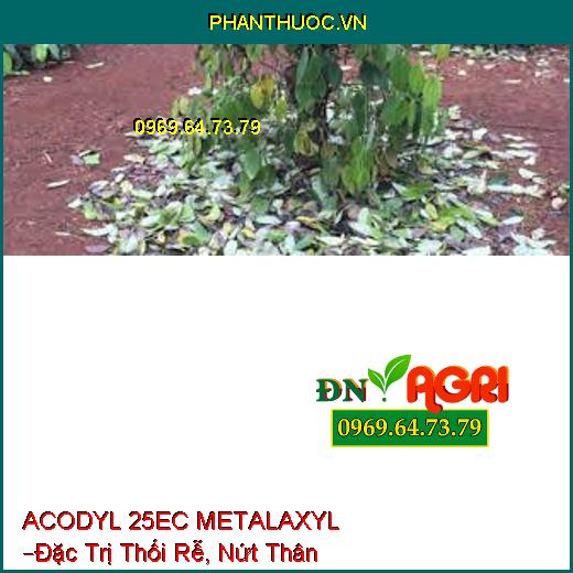 ACODYL 25EC METALAXYL –Đặc Trị Chết Nhanh, Thối Rễ, Nứt Thân, Xì Mủ, Chảy Nhựa