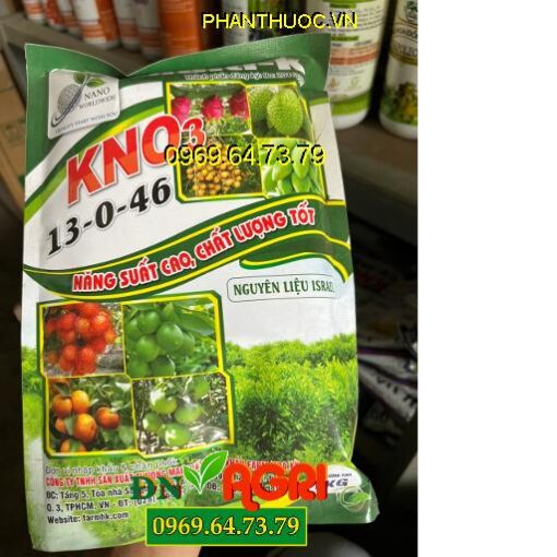 PHÂN BÓN KNO3 13-0-46 – Ra Hoa Sớm, Cứng Cây, Lớn Trái, Ngọt Trái