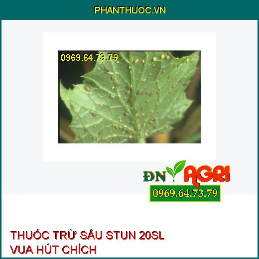 THUỐC TRỪ SÂU STUN 20SL VUA HÚT CHÍCH – Đặc Trị Rầy Mềm, Muỗi Hành, Ruồi Vàng, Bọ Trĩ, Các Côn Trùng Hút Chích