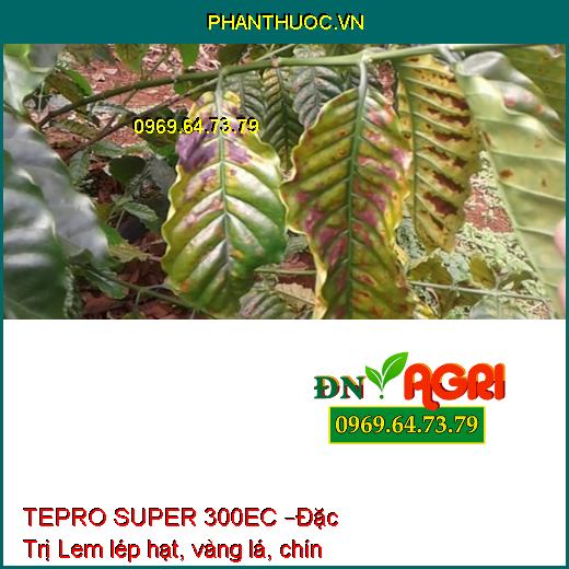 THUỐC TRỪ BỆNH HỢP TRÍ TEPRO SUPER 300EC –Đặc Trị Lem lép hạt, vàng lá, chín sớm