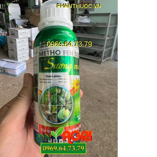 THUỐC TRỪ BỆNH METHO FEN 50SC – Đặc Trị Sương Mai, Thán Thư Trên Sầu Riêng, Cam Quýt Bưởi, Rau Màu, Cà Chua