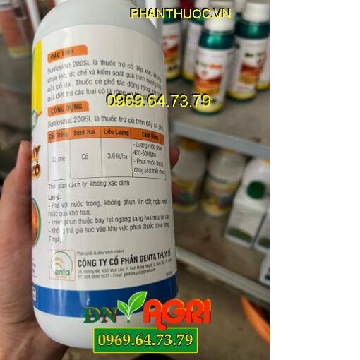 THUỐC TRỪ CỎ SUNFOSINAT 200SL GLUMOXONE 200 –Đặc Trị Cỏ Lá Rộng Và Lá Hẹp