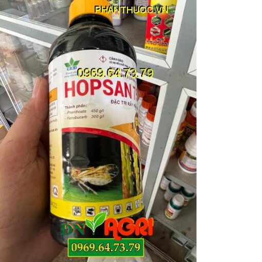 THUỐC TRỪ SÂU HOPSAN 75EC – Đặc Trị Rầy Nâu Hại Lúa, Rầy Xanh, Rầy Lưng Trắng, Sâu Đục Thân, Sâu Cuốn Lá, Sâu Phao