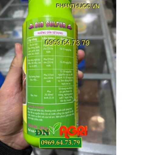 Phân Bón BIO SULFUR Hữu Cơ-Ngừa Phấn Trắng-Đuổi Côn Trùng-Mát Bông- Dưỡng Cây