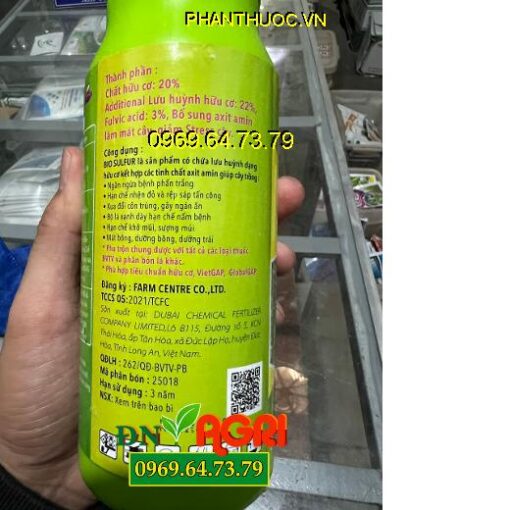 Phân Bón BIO SULFUR Hữu Cơ-Ngừa Phấn Trắng-Đuổi Côn Trùng-Mát Bông- Dưỡng Cây