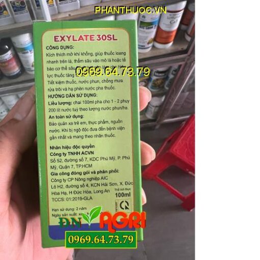 EXYLATE 30SL -Giúp Thuốc Loang Nhanh Trên Lá-Thấm Sâu Vào Mô Lá