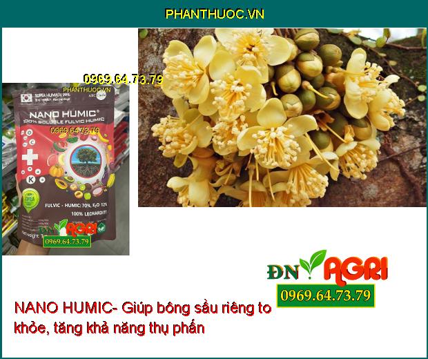 NANO HUMIC- Xanh Lá Dày Lá-Ra Rễ Mạnh-Tăng Thụ Phấn-Chống Rụng Hoa,Trái Non