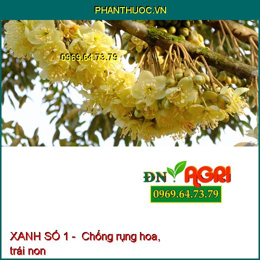 XANH SỐ 1 - CHỐNG RỤNG HOA,TRÁI NON-GIÚP CÂY XANH LÁ-NÂNG CAO CHẤT LƯỢNG SẢN PHẨM