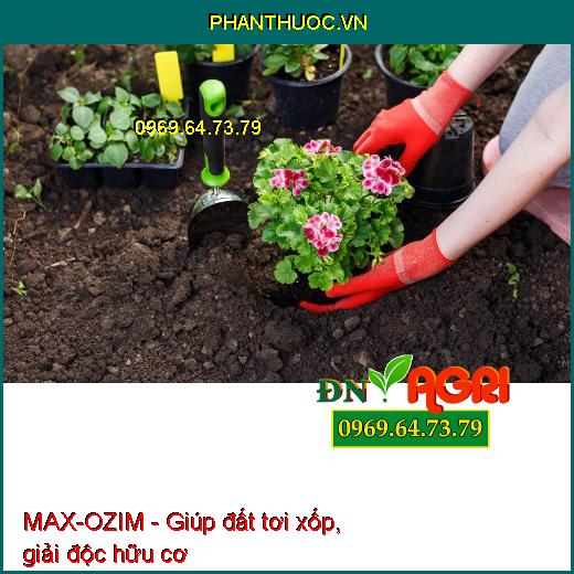 PHÂN BÓN HỮU CƠ MAX-OZIM -Kích Thích Ra Rễ Mạnh, Lá Xanh Bền, Lá Dày, Cứng Cây