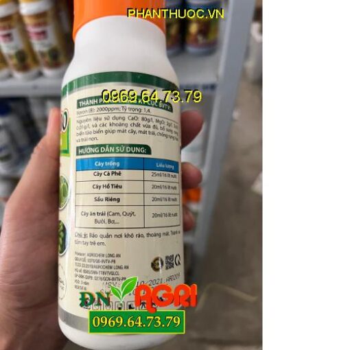 PHÂN BÓN VI LƯỢNG AGRO PACIOBO ORGANIC CA BO - Giúp Mát Cây, Mát Trái, Chống Rụng Hoa Trái Non