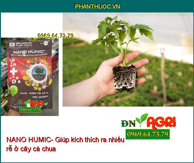 NANO HUMIC- Xanh Lá Dày Lá-Ra Rễ Mạnh-Tăng Thụ Phấn-Chống Rụng Hoa,Trái Non