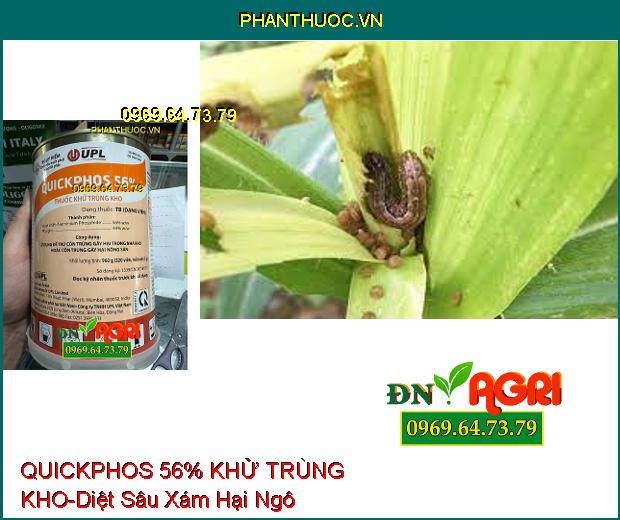 QUICKPHOS 56% THUỐC KHỬ TRÙNG KHO - Dùng Để Diệt, Phòng Trứng, Ấu Trùng, Kén, Nhộng, Con Trưởng Thành Các Loại Côn Trùng Gây Hại