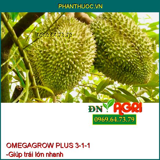 PHÂN BÓN LÁ OMEGAGROW PLUS 3-1-1 - Đâm Chồi, Phát Đọt, Phát Rễ, Lá Xanh, Dày Lá, Lớn Trái