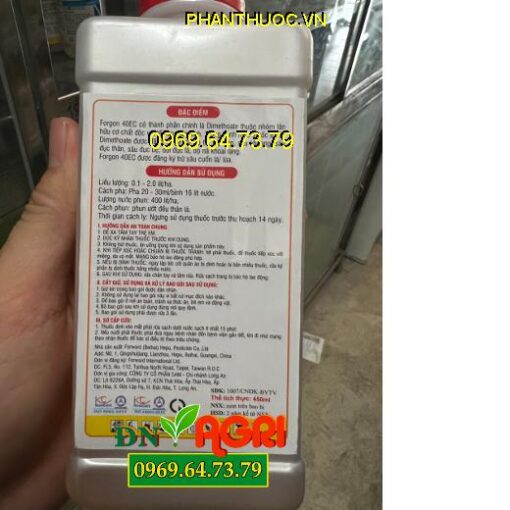 THUỐC TRỪ SÂU FORGON 40EC CỌP ĐEN 740 - Đặc Trị Tuyến Trùng, Rệp Sáp, Bọ Hà, Sâu Đục Thân