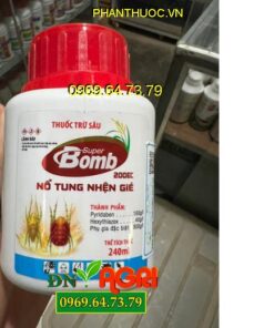 THUỐC TRỪ SÂU SUPER BOMB 200EC NỔ TUNG NHỆN GIÉ - Đặc Trị Nhện Gié Gây Hại Trên Lúa