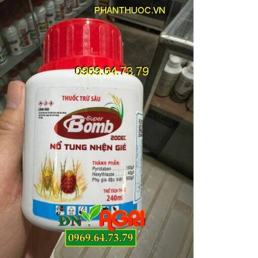 THUỐC TRỪ SÂU SUPER BOMB 200EC NỔ TUNG NHỆN GIÉ - Đặc Trị Nhện Gié Gây Hại Trên Lúa