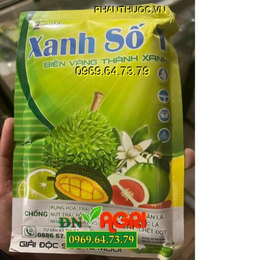 XANH SỐ 1-CHỐNG RỤNG HOA,TRÁI NON-GIÚP CÂY XANH LÁ-NÂNG CAO CHẤT LƯỢNG SẢN PHẨM