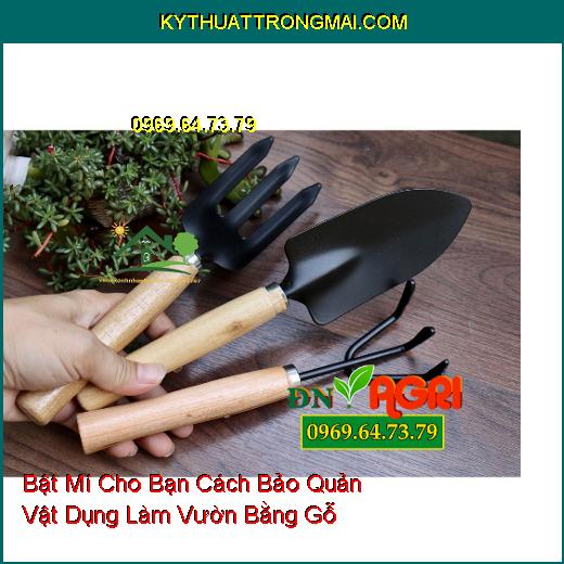 Bật Mí Cho Bạn Cách Bảo Quản Vật Dụng Làm Vườn Bằng Gỗ Vừa Đẹp Vừa Đơn Giản